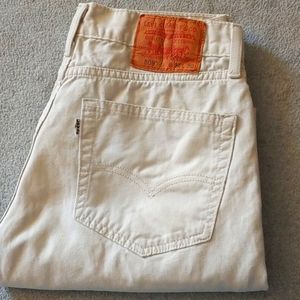 Levi's white denim 508